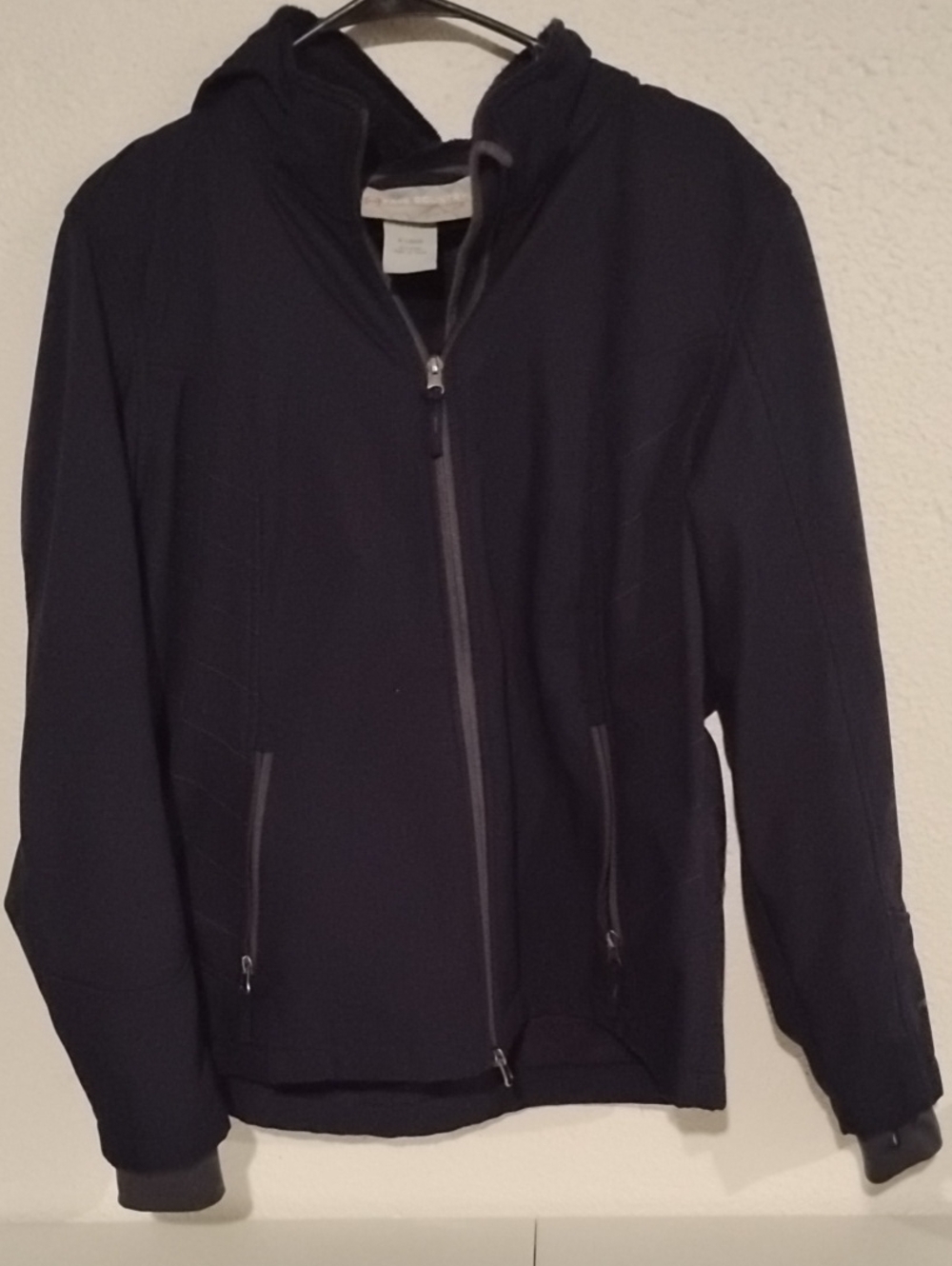 Women's Free Country Navy Hooded Softshell Jacket Xl